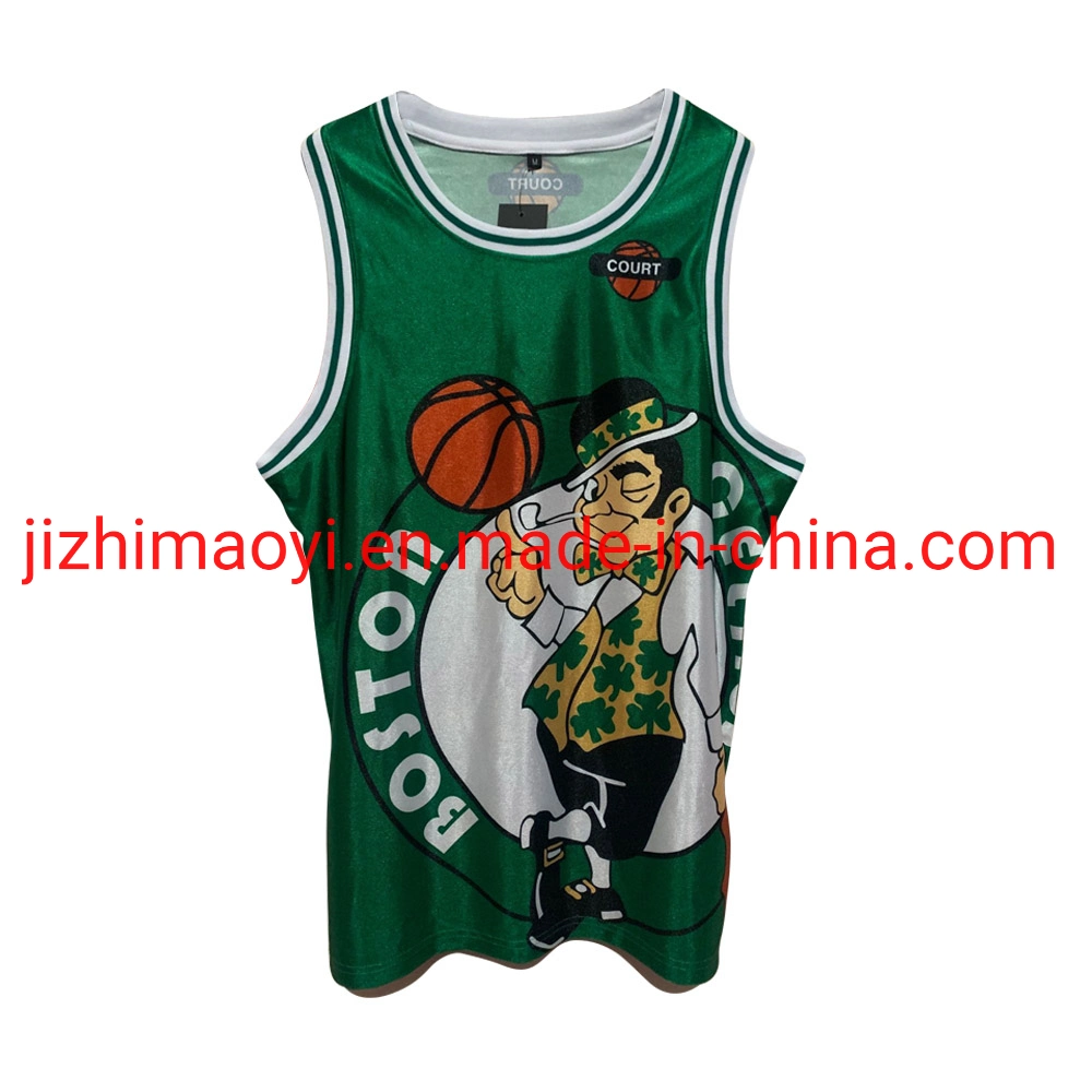 Mayorista Dropshipping 2022 N-Ba 4D impresión digital Hot Press Jersey Celtics 33 Shorts conjunto de baloncesto