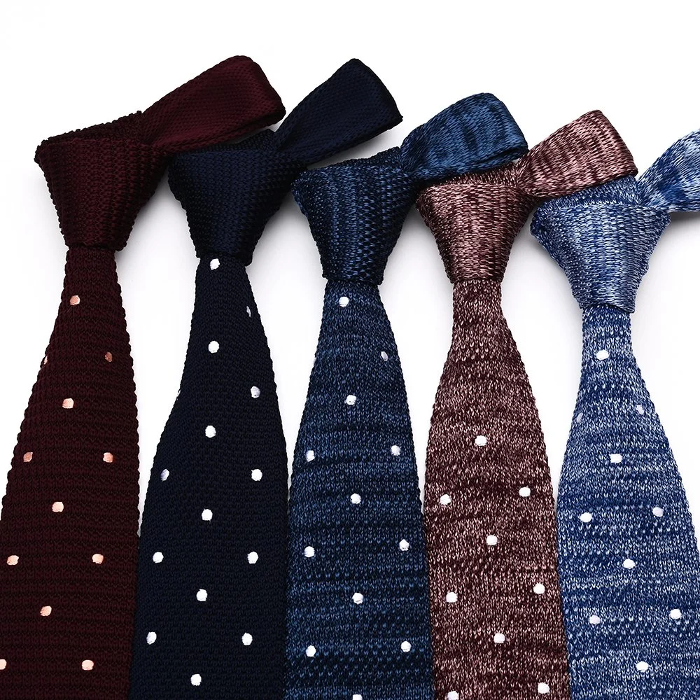 Unisex Fashion Acces Soft Comfortable Elegant Slim Stylish Polka-DOT Knitted Tie