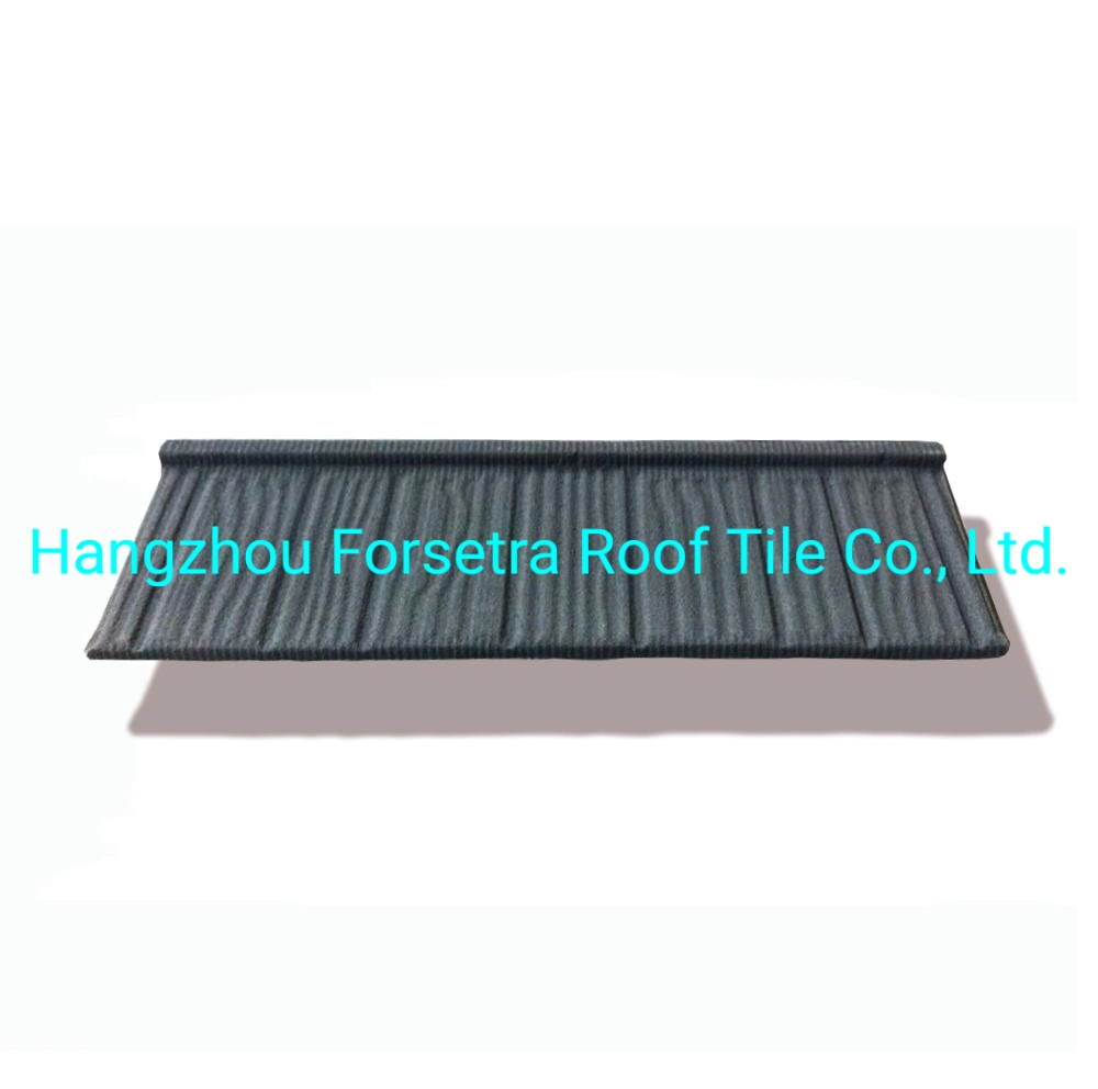 China Modern European Style Standard Size Stone Coated Metal Roof Tile Best Selling in Africa for Building Material