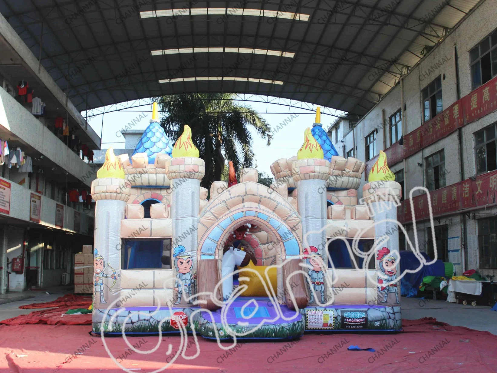 Knight Vs Dragon Aufblasbarer Spielplatz Bouncy Jumping Castle Aufblasbarer Spielplatz