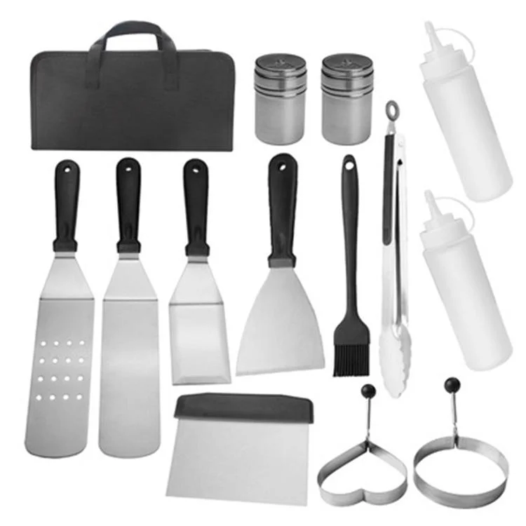 Fácil limpieza Acero inoxidable BBQ Grille Accesorios Kit Grilling BBQ Conjunto de herramientas
