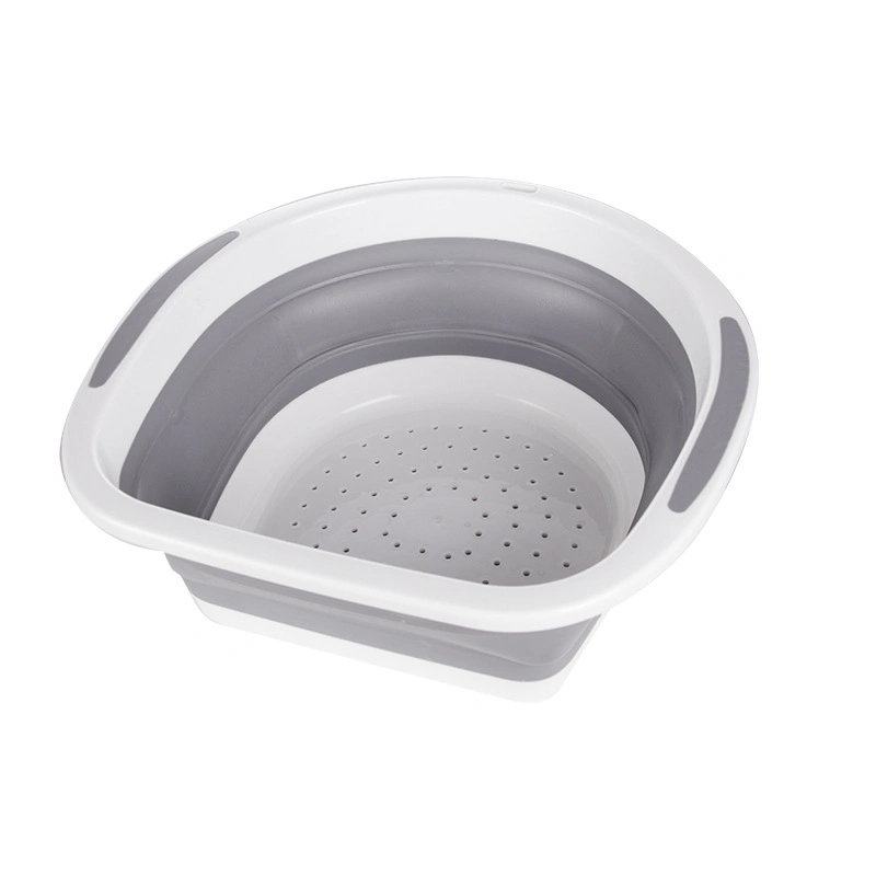 TPR Plastic Foldable Drain Basket for Kithchen