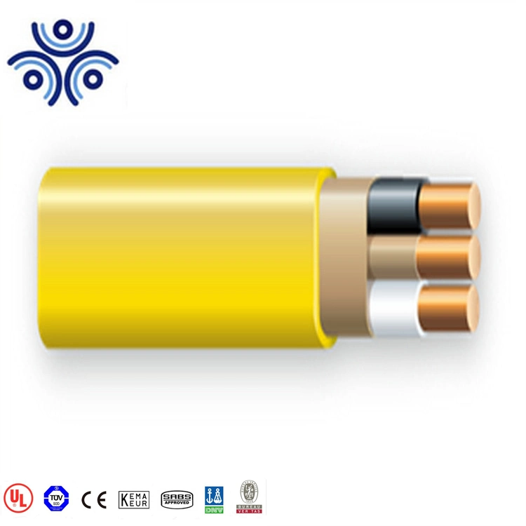 8/2 8/3 Nm-B Kabel 600V Kupferleiter PVC-Isolierung Nylon Mantel farbcodierter PVC-Mantel Baudraht