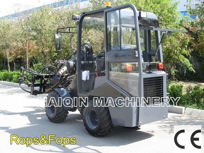 Haiqin Brand Ce Approved 0.8 Ton Mini Loader (HQ908) with Snow Blade