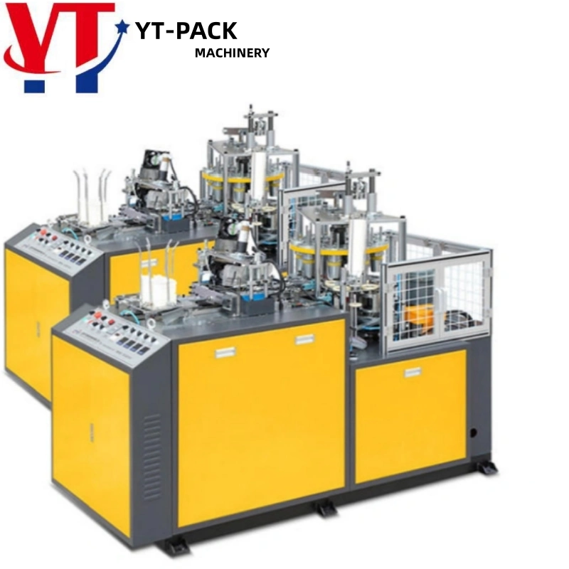 Fully Automatic Production Line Disposable Paper Coffee Cup Making Machine 4kw Paper Cup Making Machine
