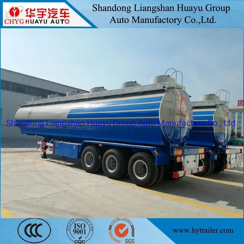 3 Axle 50/60/70 Cbm Carbon Steel/Stainless Steel/Aluminum Alloy Tank/Tanker Truck Semi Trailer for Oil/Fuel/Diesel/Gasoline/Crude/Water/Milk Transport