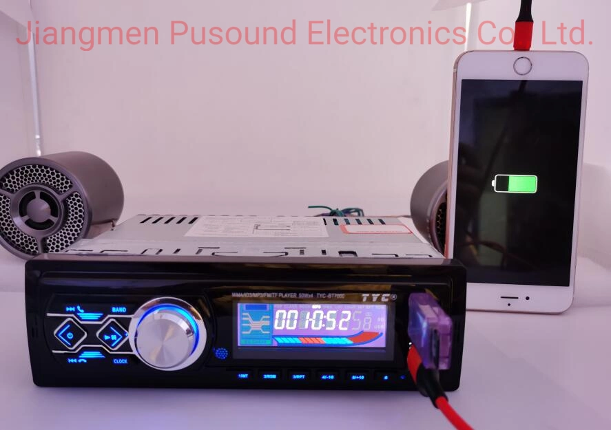 Carro Transmissor de Som Player com Bluetooth Um DIN Carro MP3 Player