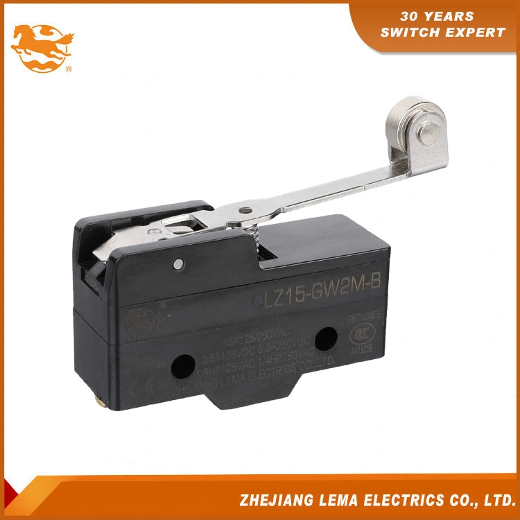 Lema Short Hinge Metal Roller Lever CE Approvals Lz15-Gw22m-B Micro Switch