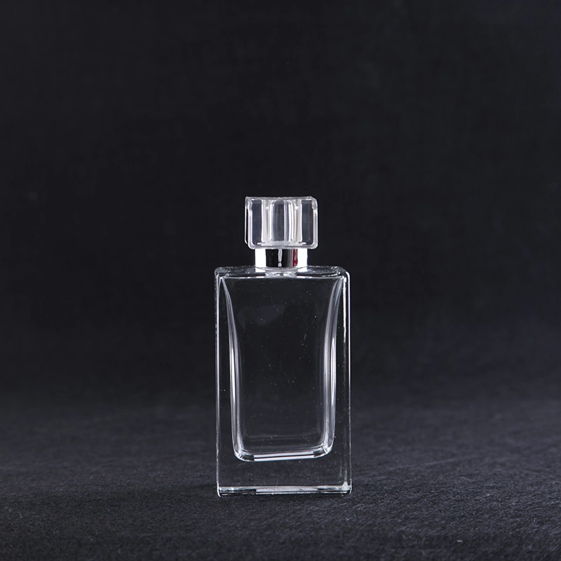 Wholesale/Supplier Glassware Perfume Bottle Square Shape Glass Cosmetic Packaging