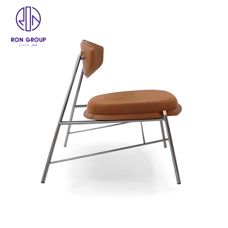 Hot Selling High quality/High cost performance  Restaurant Hotel Cloth Art Soft Back Metal Dining Chair