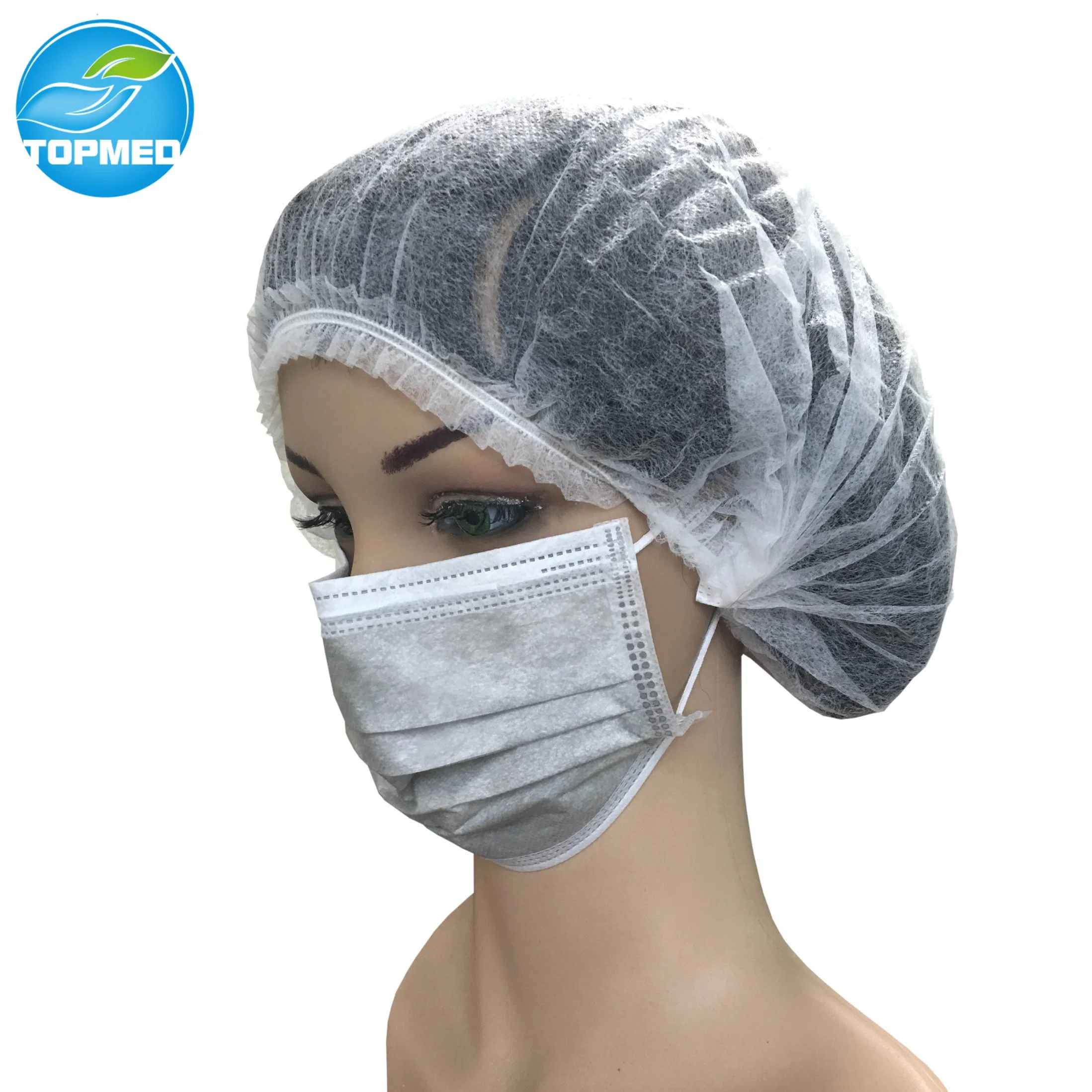 Máscara facial desechable no tejido 3ply Máscara médica Máscara facial quirúrgica