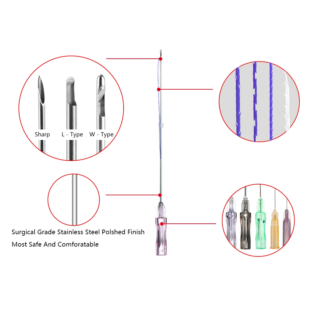 Good Price 19g 410mm Blunt W Pdo Cog Threads Double Needle for Lifting