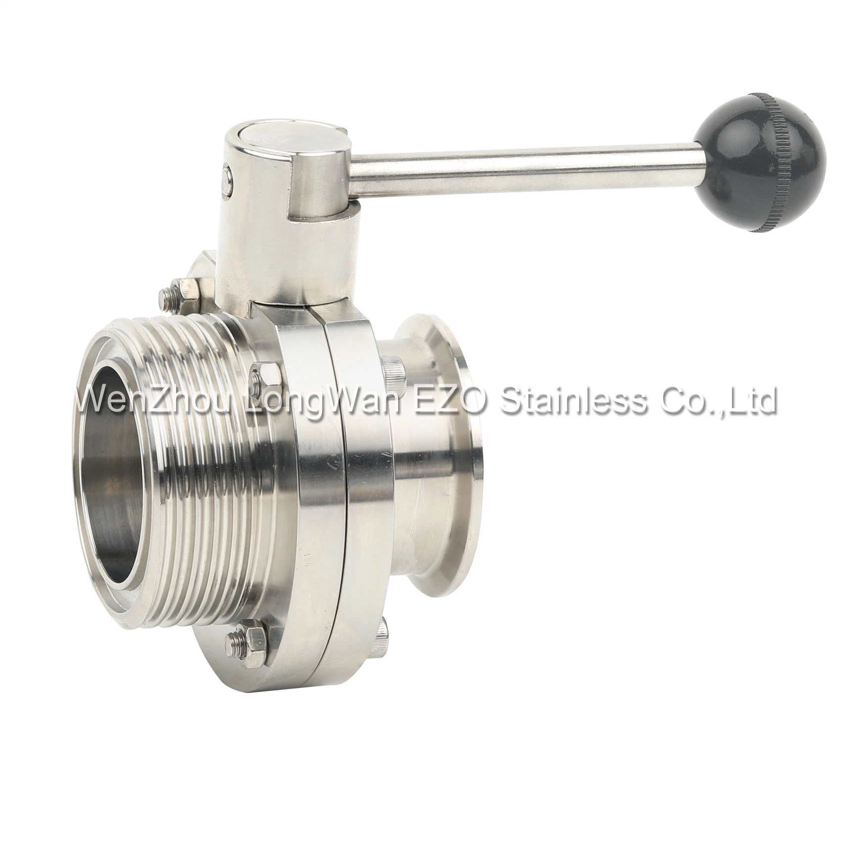 Stainless Steel Sanitary Pneumatic Spring Return Butterfly Valve (JN-BV 1008)