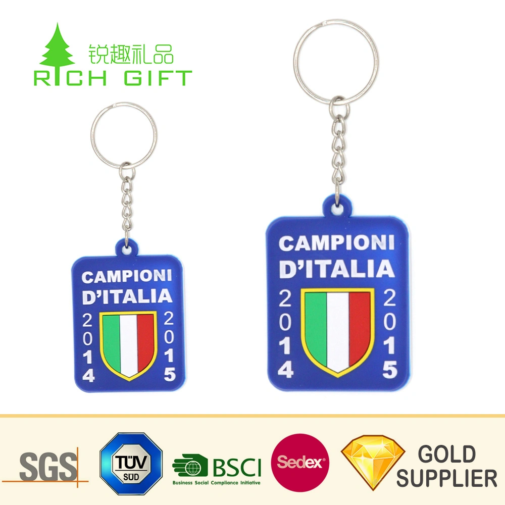 Barato Design Personalizado de silicone de logotipo Soft borracha PVC Key Ring Promoção personalizadas LED Moda quente de silício Cartoon 3D em esmalte Equipamento Keyring para Oferta Promocional