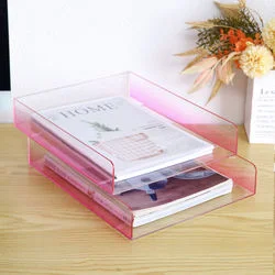 PS Document A4 File Storage Holder Clear Plastic Office File Storage Organizer