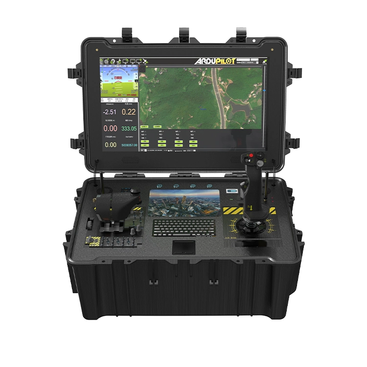 Fabricante do sistema de controlo de Vídeo RC portátil GCS para VANT Fornecedor de vídeo do sistema de controlo remoto de fábrica do rádio com telecomando UAV Ground Commander Ligação RC de telemetria