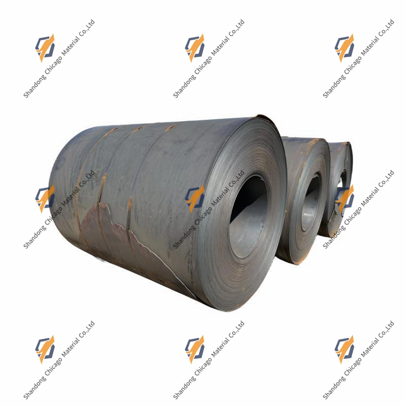 Classe comercial 5 mm - 20 mm MS aço carbono ferro Metal Coil SPHC Bobinas de aço laminado a quente Ss400 Q235 Q345 em aço macio HRC Fita de aço/folha/bobinas HR