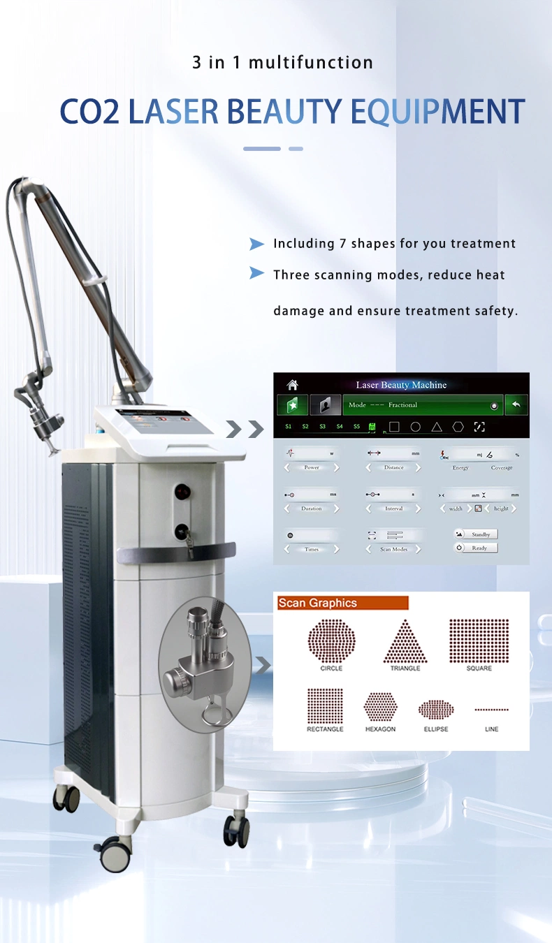 FDA Approved Fractional CO2 Laser for Skin Resurfacing Machine with USA RF Tube