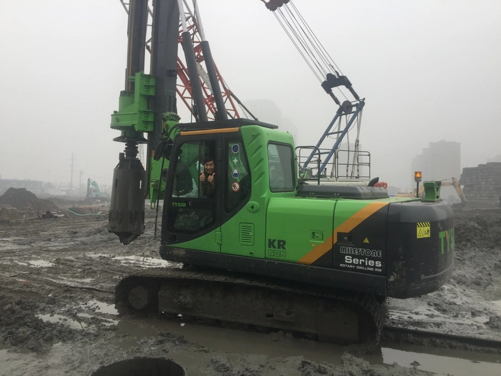 Tysim Kr60 Piling Machine Gebrauchte Bohrlochbohrmaschine Kleine Gebohrt Rammaufriß