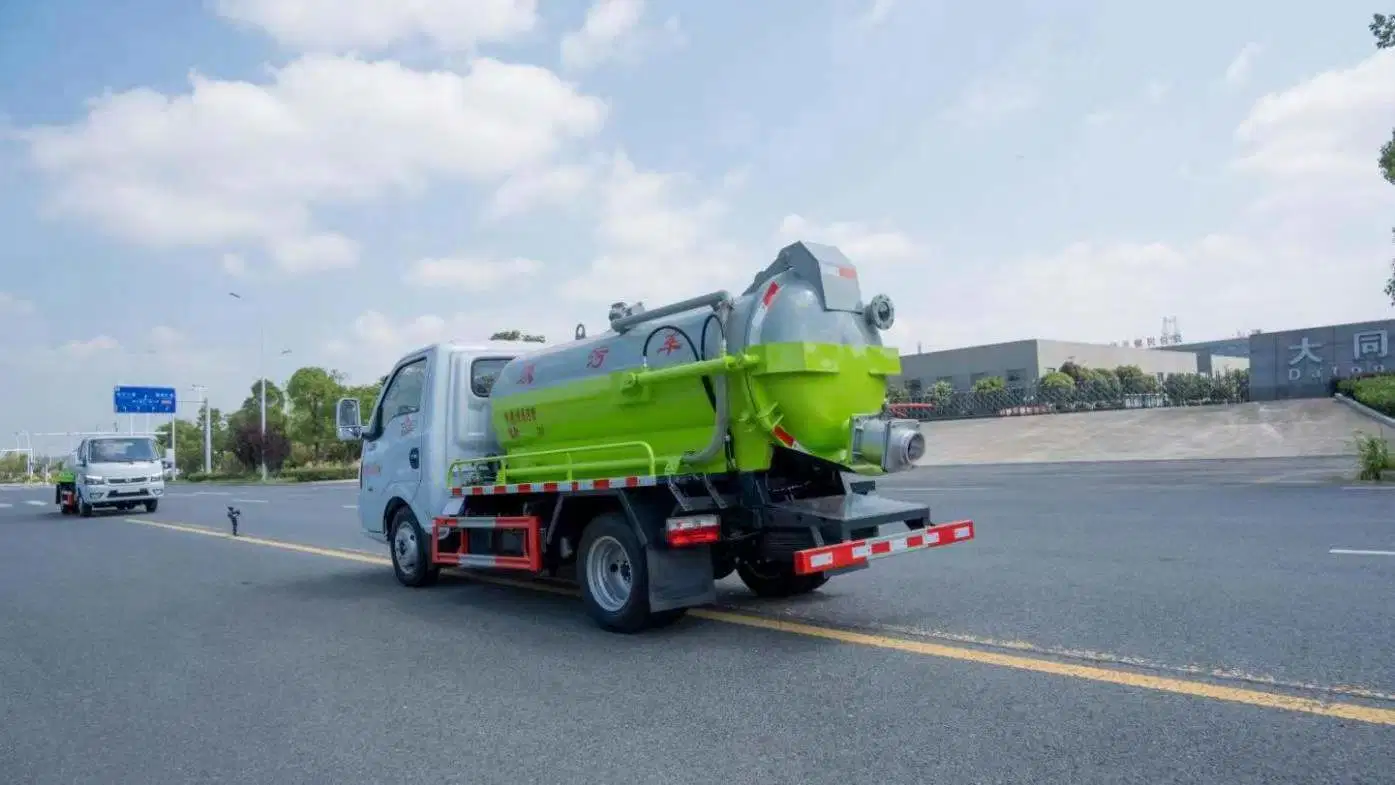 6 Räder verschiedene Spezialfahrzeug 2cbm Vakuum Abwasserreinigung Tankwagen Fäkalschlamm-Saugförderer