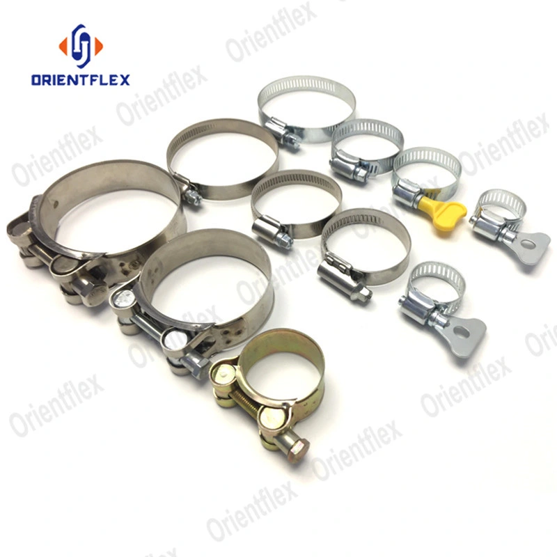 Stainless Steel Adjustable Worm Screw Type Hose Clamp