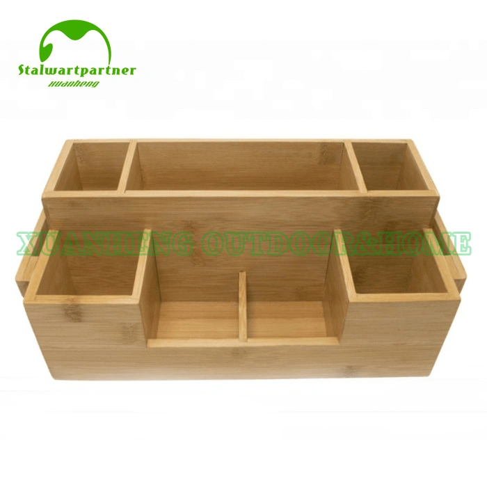 Bamboo Kitchen Knife and Fork Seasoning Storage Box