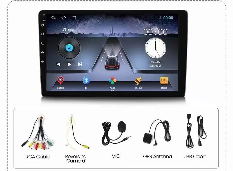 Android 11 2lecteur DIN Autoradio multimédia DSP 9pouce voiture DVD Vidéo Auto Radio GPS lecteur de carte
