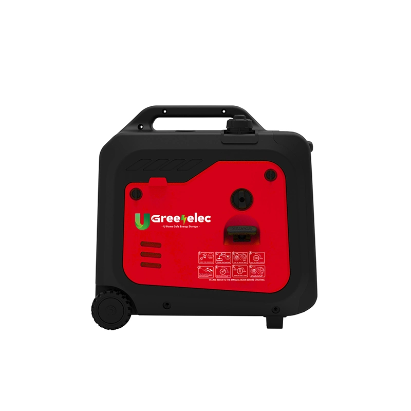 U-Greenelec 1800watt Recoil Start Gasoline Generator Cooper Wire Motor 4L Fuel