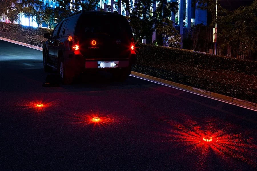 6 Pack Rechargeable 16 LED off Road Emergency Light for Car, Truck, Bike, RV Vehicles, Roadside Emergency Kit