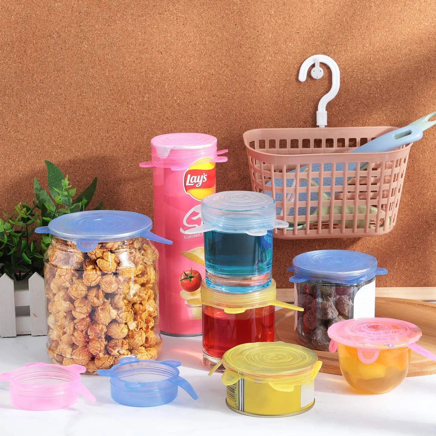 Food Grade Silicone Durable and Flexible BPA Free Suction Lids