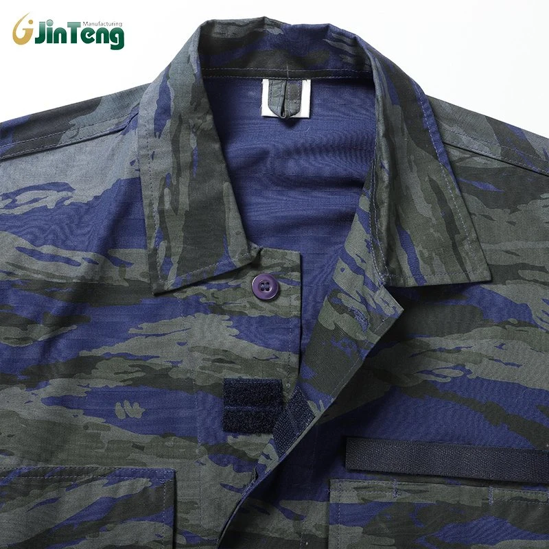 Military Style Uniform Camouflage Bdu Cloth Twill Jungle Outdoor Sports Uniform Suit Sets