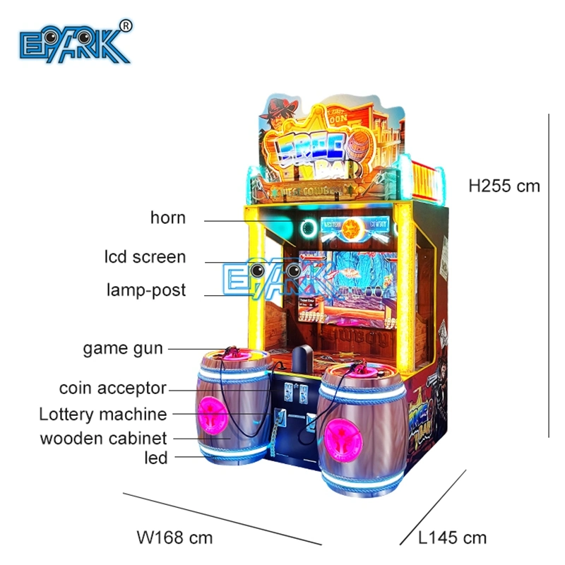 Coin Operated Shooting Game Cowboy Shooting Free Bar West Cowboy Bar Kids Simulation Game