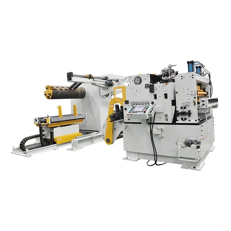 3 in 1 Nc Servo Combined Metal Coil Decoiler Straightener Feeder Machine