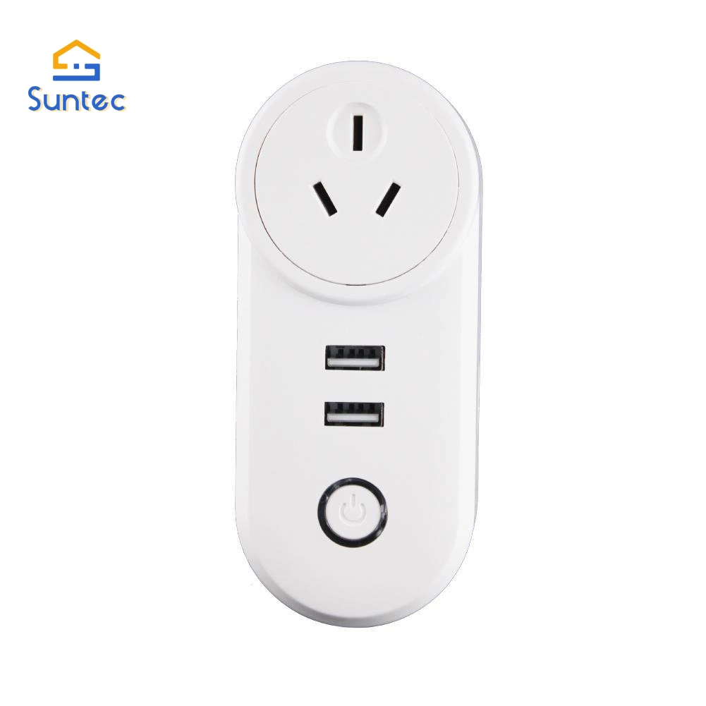 Zigbee3.0 Dual USB Smart Wireless Socket Plug Wide Voltage