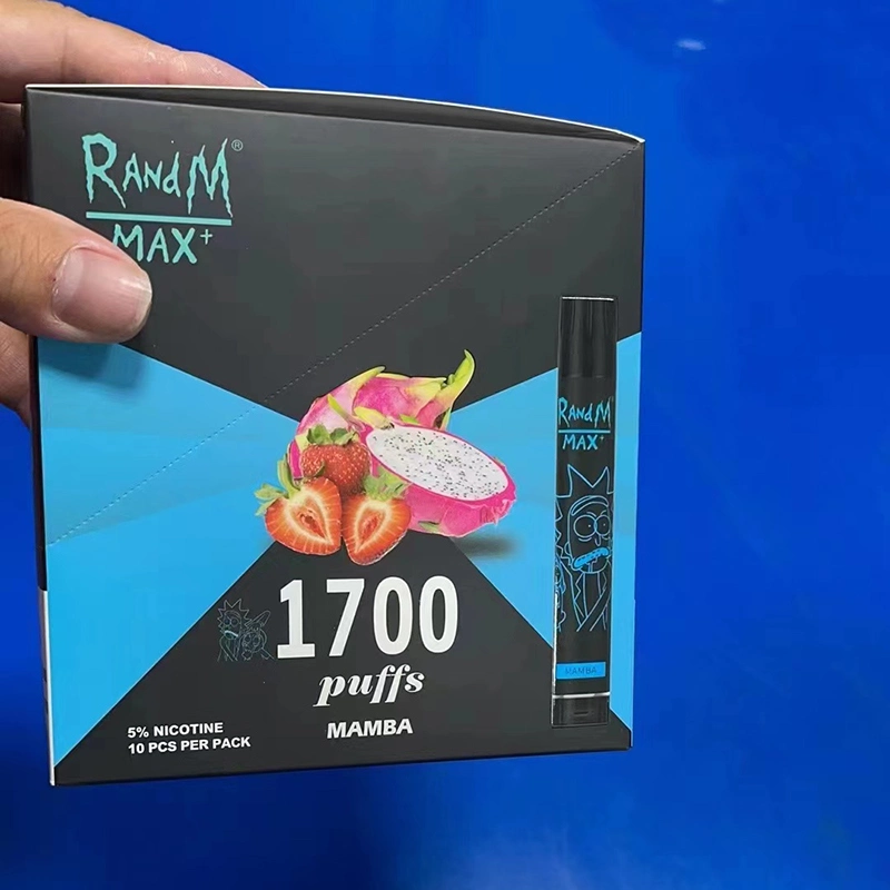 Fumot original Randm Max 1700 Puffs descartáveis cigarro eletrônico com Caneta de papel para controlo do fluxo de ar