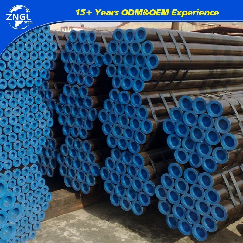 Seamless Pipe Factory Supply API 5L ASTM A106 ASTM A53 Grade B Sch40 Oil and Gas Pipeline Hot Rolled Carbon Steel Pipe/ Seamless Steel Tube