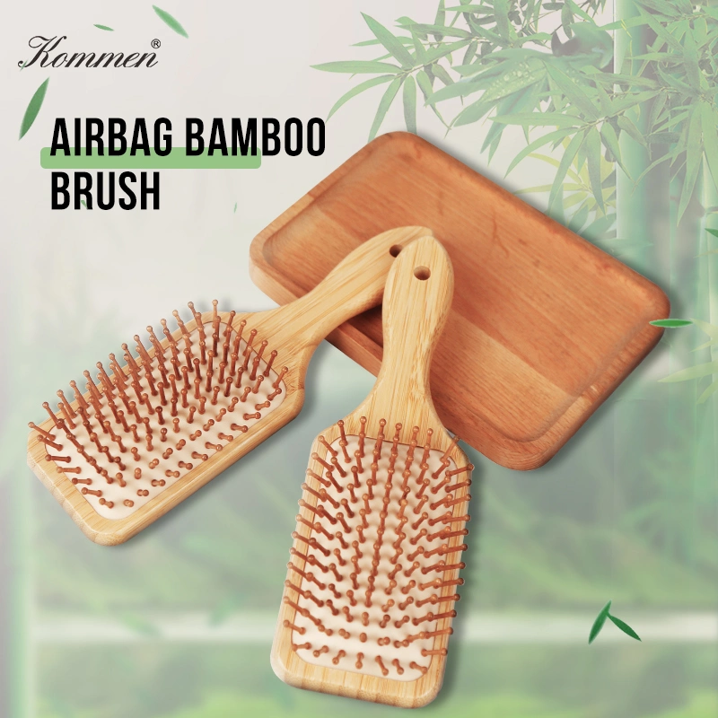 Bamboo Comb Nature Wooden Brush Anti-Static Detangle Hair Massage Comb