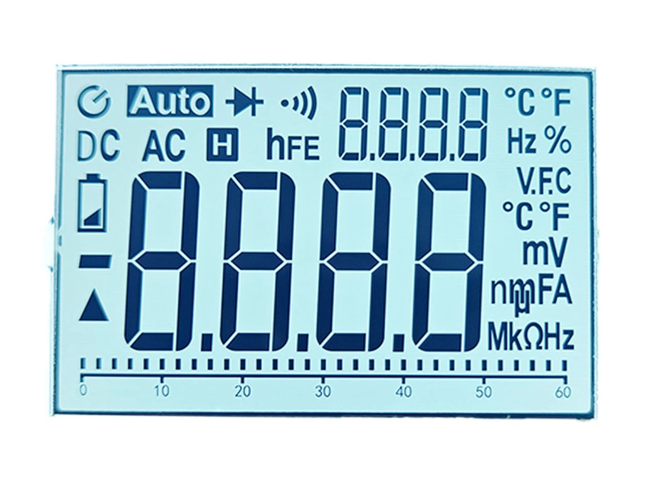 Custom Multimeter LCD Display Htn Positivetransflective LCD Screen