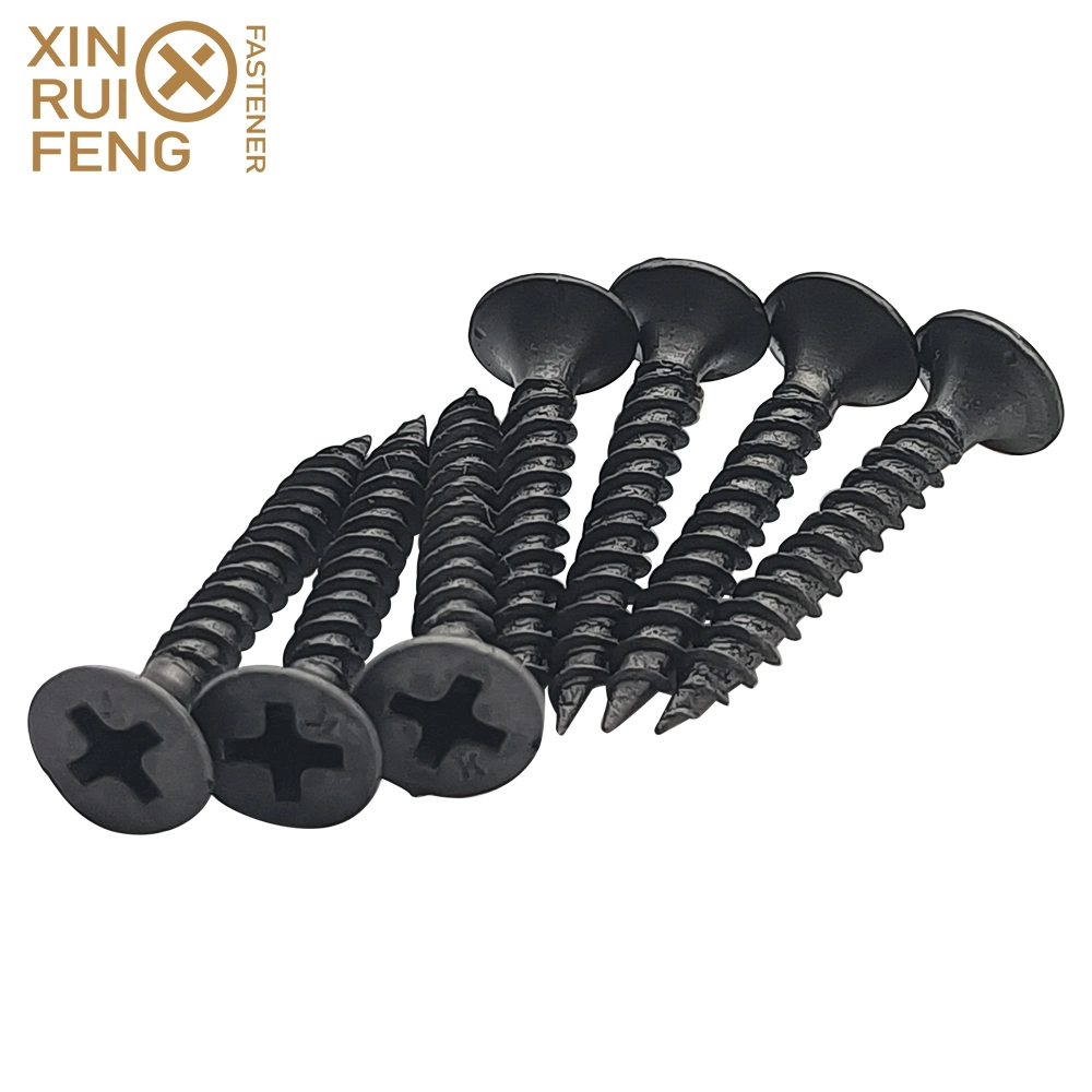 Spain USD2.35/Kg Xinruifeng Fastener Black Grey Phillips 2 Gypsum Wood Drywall Screws