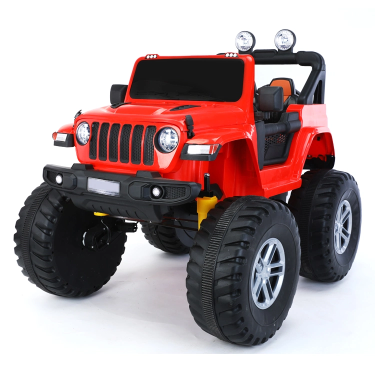 High quality/High cost performance  Double Doors Four-Wheel Suspension off-Road Tires Electric Cars for Kids 2.4G R/C Battery Baby Ride on Cars