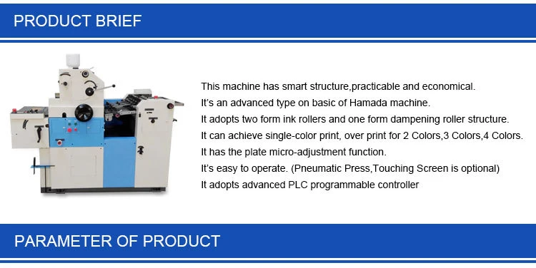 Zm-H 62 Doble cara color de un libro de la máquina de impresión offset