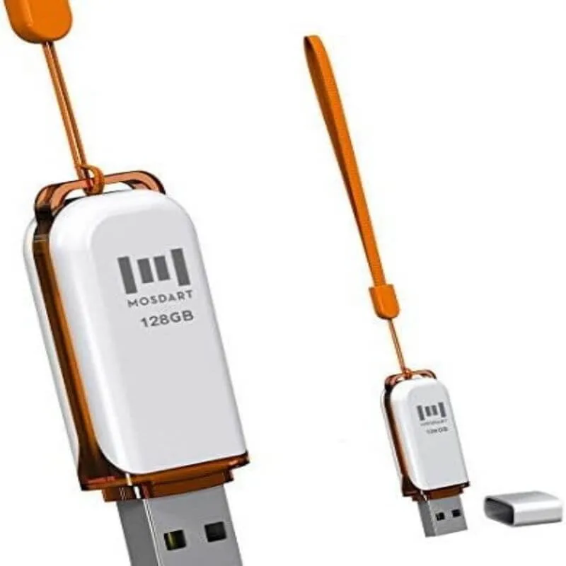 USB-накопитель со светодиодной подсветкой и ремешками для хранения И резервное копирование