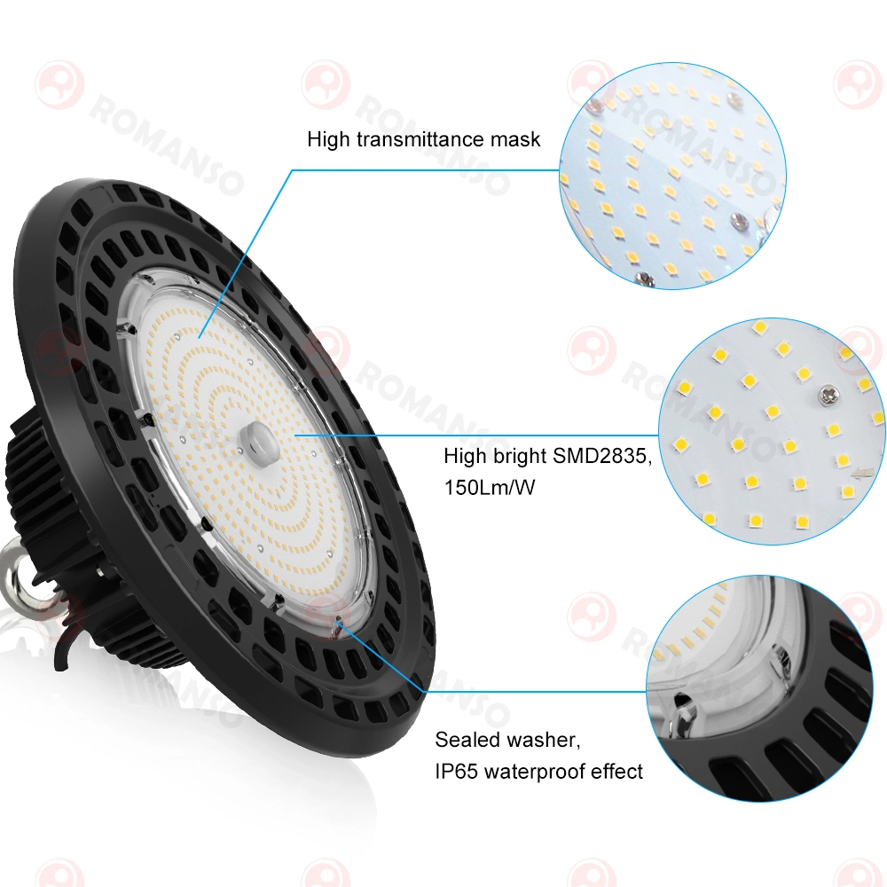 Haute performance Dlc 200W LED 130LMW UFO LED Éclairage Highbay