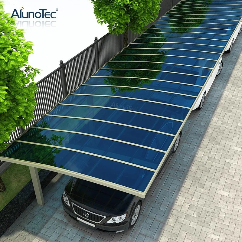 Outdoor Aluminum Carport Gazebo Shelter Polycarbonate Sheet Roof Car Parking Cover Carport