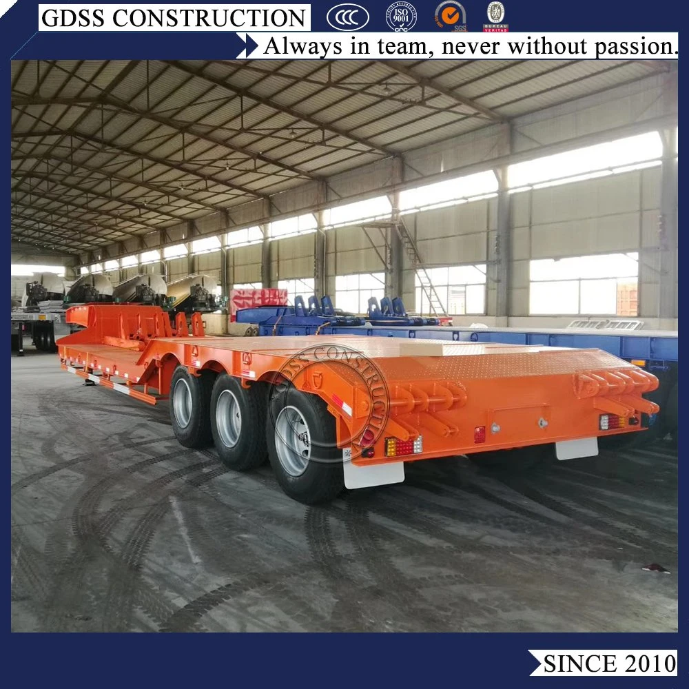 40FT Loading Deck 600mm Super Low Bed Gooseneck Horse Semi Trailer