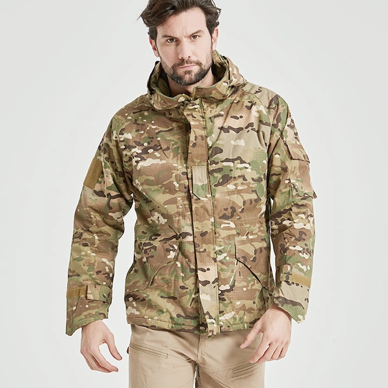 2022 Veste tactique Jackets de randonnée G8 hommes imperméable chaud à capuche Vêtements de chasse en polaire coupe-vent