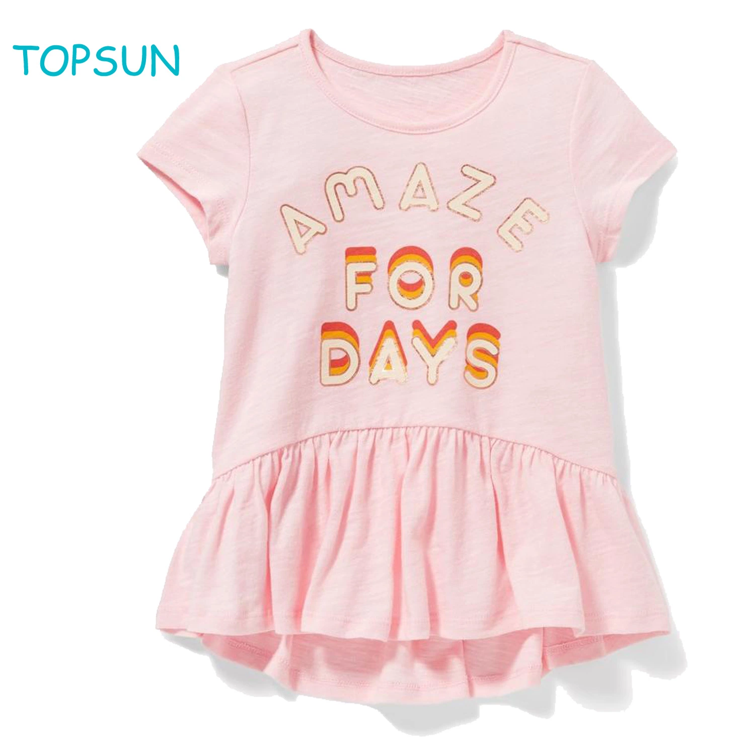 Baby Girl Cute Short-Sleeved T-Shirt Toddler Dance Skirt Summer Dress