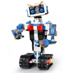 Ensemble de blocs de construction de robot télécommandé éducatif intelligent en brique pour enfants jouets.