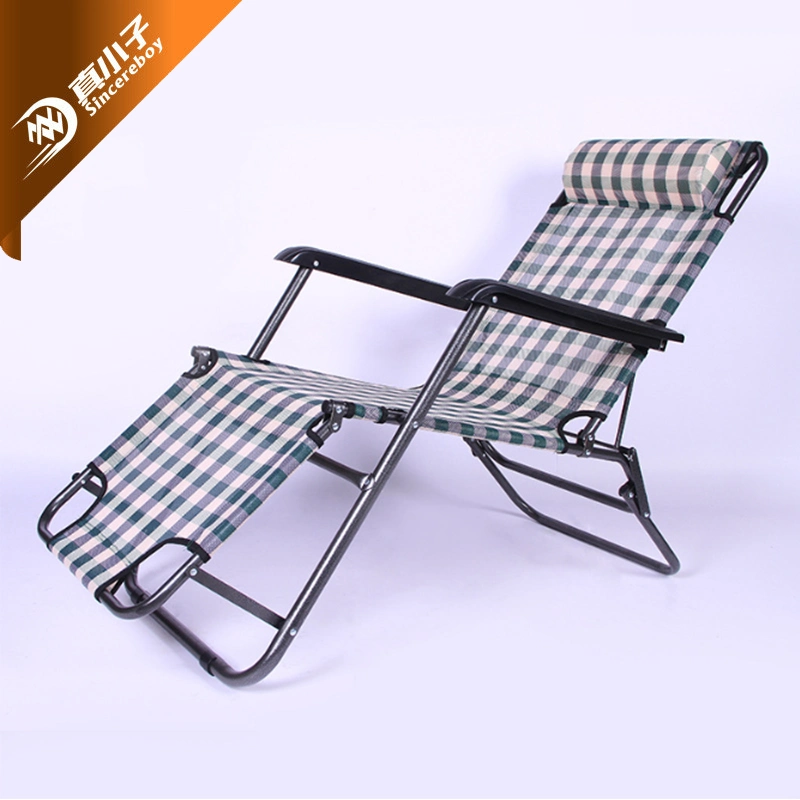 Facile à transporter fer métallique chaise de pêche réglable Plage en aluminium pliable Chaise de camping