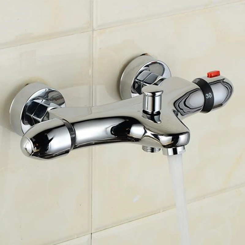 Hot Sale Chrome Brass Bathroom Walll Mounted Thermostatic Bathtub Shower Mixers